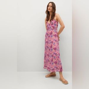 NEW MANGO PRINTED STRAP DRESS